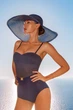 Большая мягкая шляпа для пляжа Marc & Andre HA19-03 One Size Синий - изображение 1