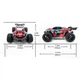 Машинка на радиоуправлении Remo Hobby Sevor 1661 Brushed Truggy 1/16 4WD RTR Red (S evor) - изображение 4