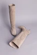 Женские зимние сапоги-трубы ShoesBand Бежевые натуральные замшевые на среднюю стопу внутри полушерсть 38 (24,5-25 см) (S85021-2е) - изображение 9