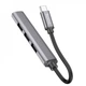 Хаб Hoco 4в1 adapter (Type-C to USB 3.0+USB 2.0*3) grey - изображение 3
