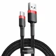 Кабель Baseus Cafule Cable USB For Type-C 3A 2m Red+Black - изображение 4