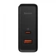 Зарядний пристрій Baseus GaN5 Pro Fast Charger Type-C+USB 100W CCGP090201 Black - зображення 3