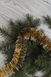 Новогодняя Мишура ДОЩИК ДМ5 Золотой (2000989322429) - изображение 1
