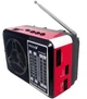 Радиоприемник NEEKA NK-204USB Красный, всеволновой карманный радиоприемник от сети и батареек, 5 диапазонов - изображение 1