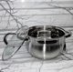 Кастрюля с крышкой Edenberg EB-3723 2.1л, кастрюля из нержавеющей стали, Кастрюля для индукционной плиты - изображение 8
