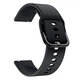 Силіконовий ремінець One Watchbands чорний для Samsung Galaxy Watch Active - розмір L (WB0021ONEBLACKA) - зображення 1