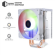 Процессорный кулер QUBE QB-OL1000W (120mm/4pin/700-1800RPM/37.2dBA/мак. TDP 130W/4 тепл. трубки) - изображение 2