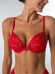Комплект Dream Academy Gold Dream 1603 Бюстгальтер Push-up и трусики 1603 Красный 80B/L (13800/1) - изображение 3