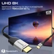 Кабель Promate MediaCord-8K USB-C to HDMI in 1.8 м Grey (mediacord-8k.grey) - изображение 2