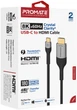 Кабель Promate MediaCord-8K USB-C to HDMI in 1.8 м Grey (mediacord-8k.grey) - изображение 5