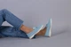 Женские демисезонные лоферы ShoesBand Голубые натуральные замшевые на узкую/среднюю стопу внутри кожподкладка 36 (24 см) (S66021-3) - изображение 6