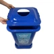 Контейнер для сортування сміття Afacan Plastic 70 л, з кришкою, пластиковий, синій - зображення 3