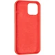 Чохол Fiji Silicone Case для Apple iPhone 14 бампер накладка Soft Touch з мікрофіброю Red - зображення 3
