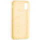 Чехол Fiji Silicone Case для Apple iPhone XS бампер накладка Full Soft Mellow Yellow - изображение 3