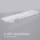 Проводна клавіатура Perixx Periboard-325 з білої підсвіткою t2 - зображення 2