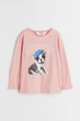 Дитячий реглан для дівчинки H&M 110-116 розмір рожевий 0922700038 - зображення 4