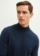 Мужской гольф LC Waikiki с высокой стойкой M Синий (LCWKnitwear-8324) - изображение 4