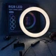 Кільцева світлодіодна лампа RGB LED RING MJ26 - зображення 3