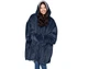 Плед Huggle с капюшоном Ultra Plush Blanket Hoodie Синий - изображение 2