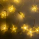 Новогодняя гирлянда штора звезды 120LED 330х190см "Звездопад 300х180Rubber-1WW" Теплый Белый (1009636-White) - изображение 5