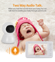 Видеоняня baby monitor беспроводная с большим 5" дюймовым монитором INQMEGA BM288, датчик температуры, подсветка, запись видео (100933) - изображение 4
