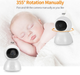 Видеоняня baby monitor беспроводная с большим 5" дюймовым монитором INQMEGA BM288, датчик температуры, подсветка, запись видео (100933) - изображение 6