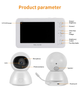 Видеоняня baby monitor беспроводная с большим 5" дюймовым монитором INQMEGA BM288, датчик температуры, подсветка, запись видео (100933) - изображение 7