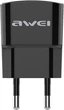 Сетевое зарядное устройство AWEI C-832 Travel charger + Lightning cable 1USB 2.1A Black - изображение 3