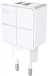 Сетевое зарядное устройство AWEI C-500 Travel charger 2USB 2.4A White - изображение 3