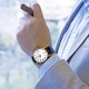 Мужские надежные часы Orient FAC00002W0 Белые с золотистым/коричневым - изображение 1