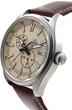 Мужские наручные часы Orient RA-AK0405Y10B Желтые с серебристым/коричневым - изображение 3