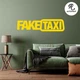 Наклейка на авто Oracal Fake taxi фейковое такси Желтая 20х5см (NA000-1-y2) - изображение 2