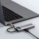 USB-хаб Baseus Metal Gleam Series 5-in-1 Multifunctional （Type-C to HDMI*1+USB3.0*3+PD*1) (CAHUB-CX0G) - изображение 7