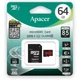 Карта памяти Apacer microSDXC UHS-1 64Gb 10 R85MB/s adapter SD (AP64GMCSX10U5-R) - изображение 2