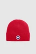 Зимняя женская шапка Canada Goose Arctic Disc Rib Toque Red красная (CGWHR3) - изображение 2