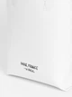 Кожаная женская сумка через плечо Off-white VIRGIL ABLOH WHITE "FOR DISPLAY ONLY" TOTE BAG белая (OFB2) - изображение 4