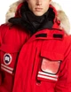Зимняя куртка парка-пуховик Canada Goose Snow Mantra Red XS красный (CGOV3) - изображение 3