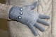 Сірі в'язані жіночі рукавички-рукавиці Shust Gloves - зображення 5