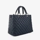 Сумка женская кожаная тоут большая Regina Notte Tote Nappa 3155 Черно-синий - изображение 3