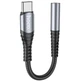 Перехідник HOCO Audio converter LS33 Type-C на AUX, сірий - зображення 1
