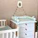 Пеленальный матрасик Baby Chic на детский комод с рюшем мята, 5151729 - изображение 3