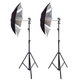 Набор студийного света с зонтом Prolighting PLAS 83 silver Kit-2 - изображение 1