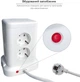 Универсальный сетевой удлинитель RZTK Tower Wireless + 3 USB-A + 1 USB-C White (TWW7) 1.8 м - изображение 8