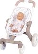 Wózek dla lalek Smoby Baby Nurse Wózek z kółkami skrętnymi Pudrowy róż (251218) - obraz 1