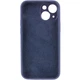 Чохол Silicone Case Full Camera Protective (AA) для Apple iPhone 13 (6.1") Темно-синій / Midnight blue Без бренду - зображення 1