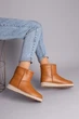 Женские зимние угги ShoesBand Рыжие натуральные кожаные на среднюю/широковатую стопу внутри цигейка 36 (23,5 см) (S39021-6з) - изображение 5