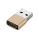 Перехідник адаптер Type-C на USB 3.0/3.1 (type A - type C) Gold - зображення 1