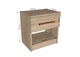 Тумба прикроватная ТПР-04 Ш 386 / В 410 / Г 292 мм Белая, Nikoshop - изображение 2