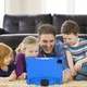 Чехол STR EVA Apple iPad 10 (10.9" экран) 2022 детский с ремнём и подставкой Blue - изображение 3