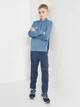 Детская спортивная кофта для мальчика Joma Winner II 102655.770 109-117 см Синяя (8445456383345) - изображение 3